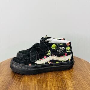 Vans Trippy Dip Glow Sk8 Mid Reissue Adjustable Strap Sneakers Boys Size 11